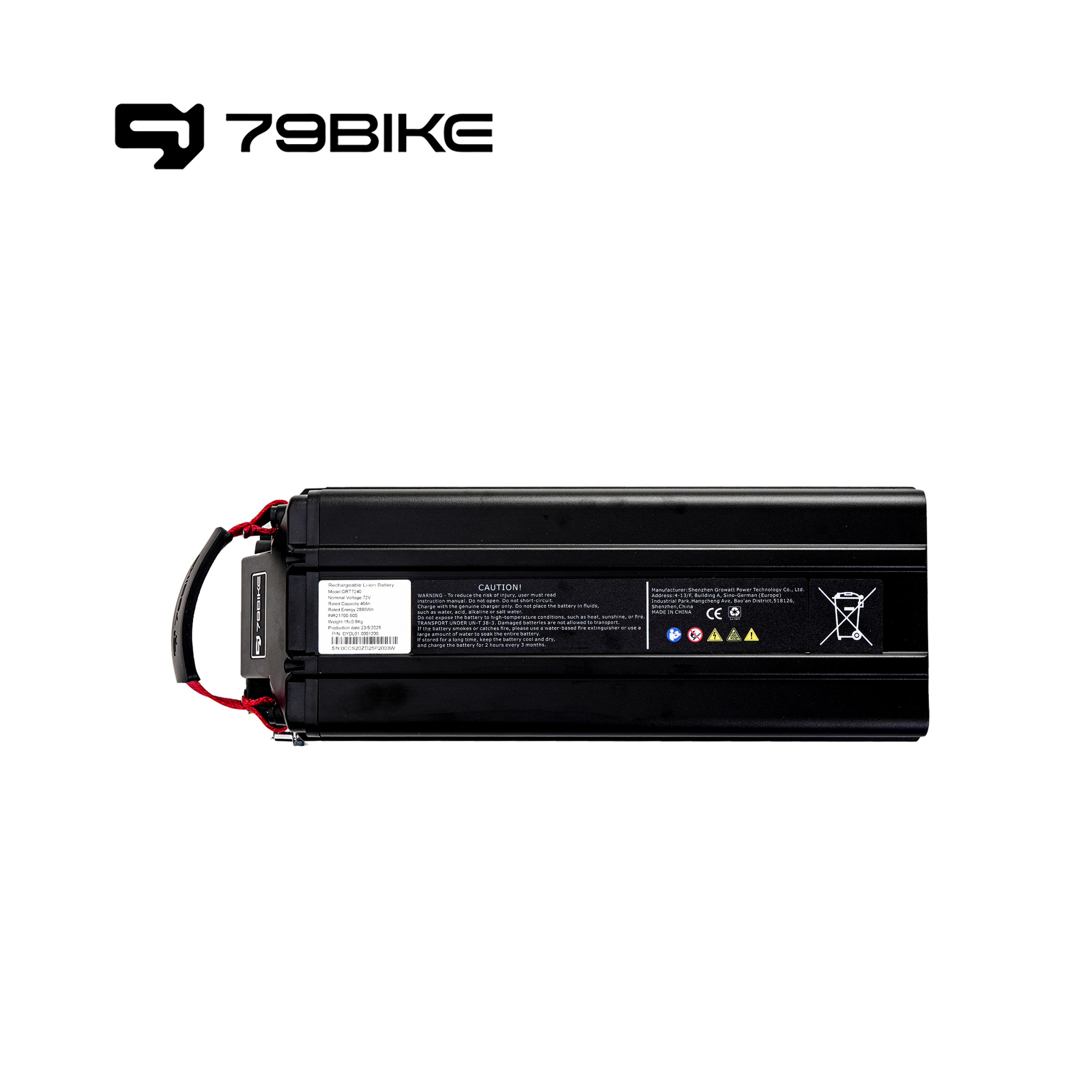 79Bike 72V 40Ah Battery