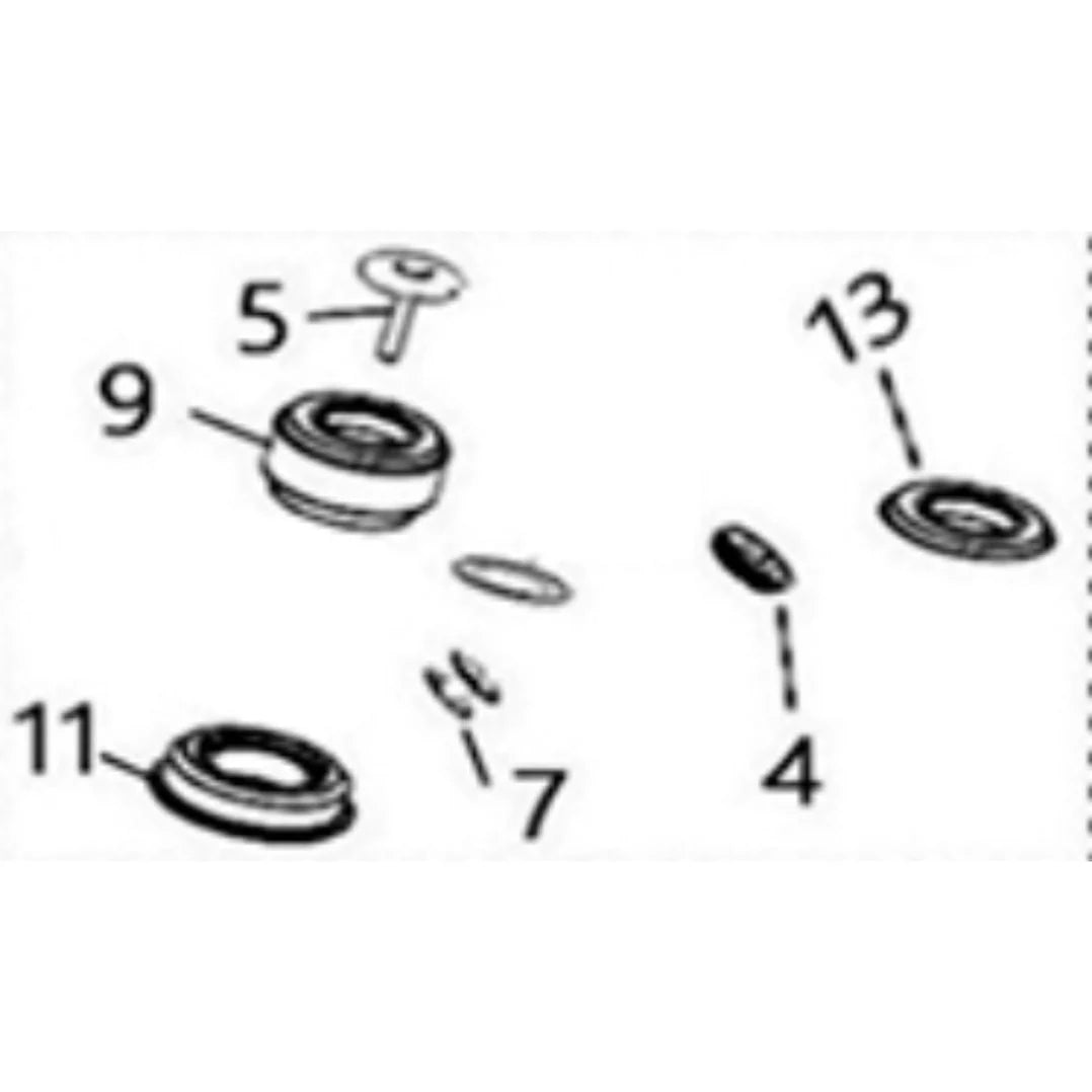 Light Bee Headset Assembly without bearings (2025 & Earlier)