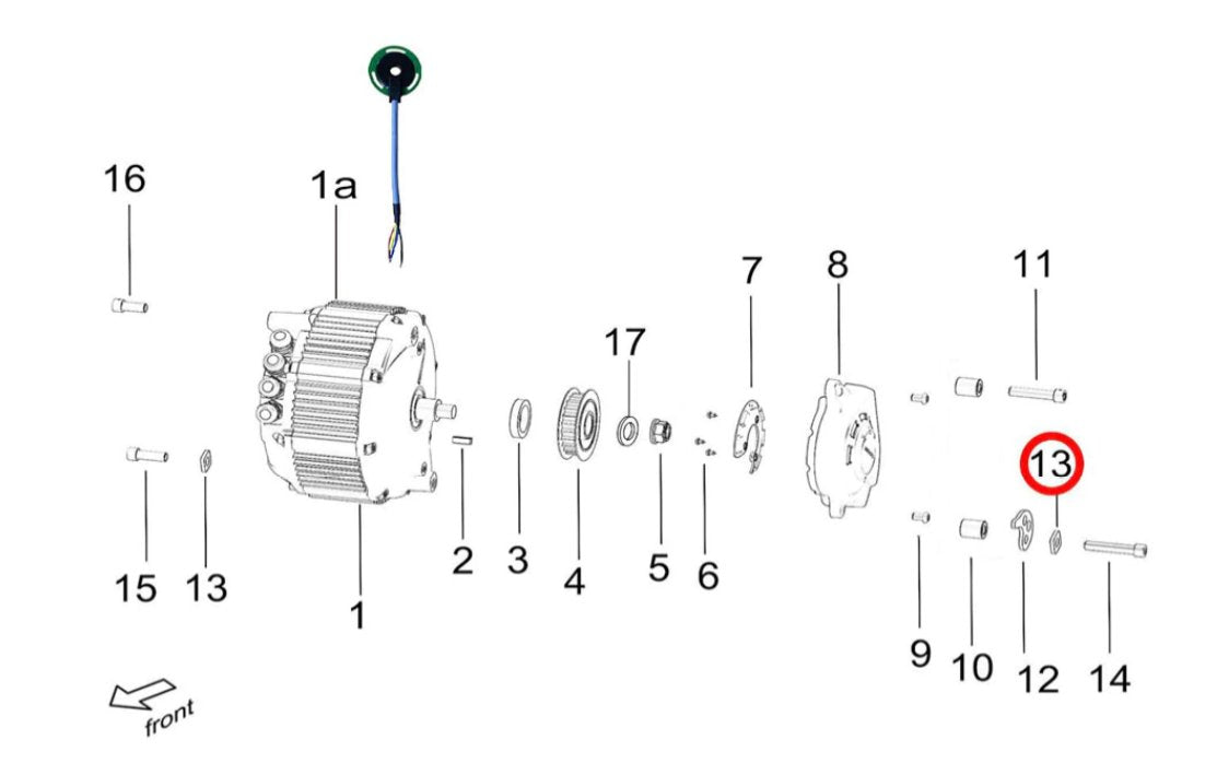 Light Bee Motor Position Adjuster Fix Plate - Surron Canada