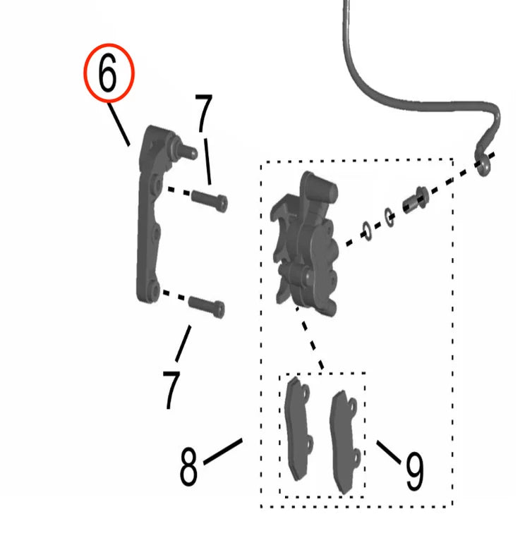 Storm Bee Front Caliper Bracket