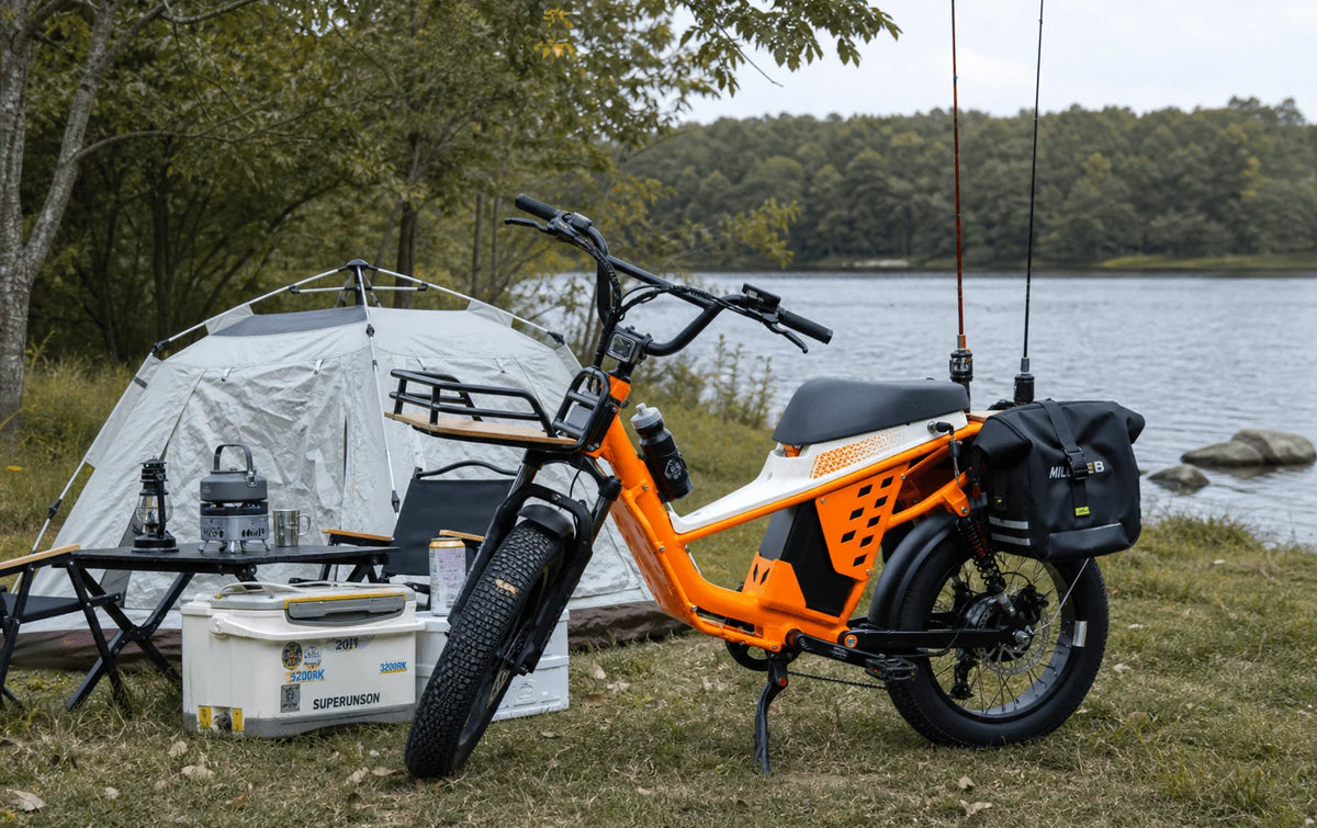 48V 50Ah battery Long Range Fat Tire Camping E-Bike