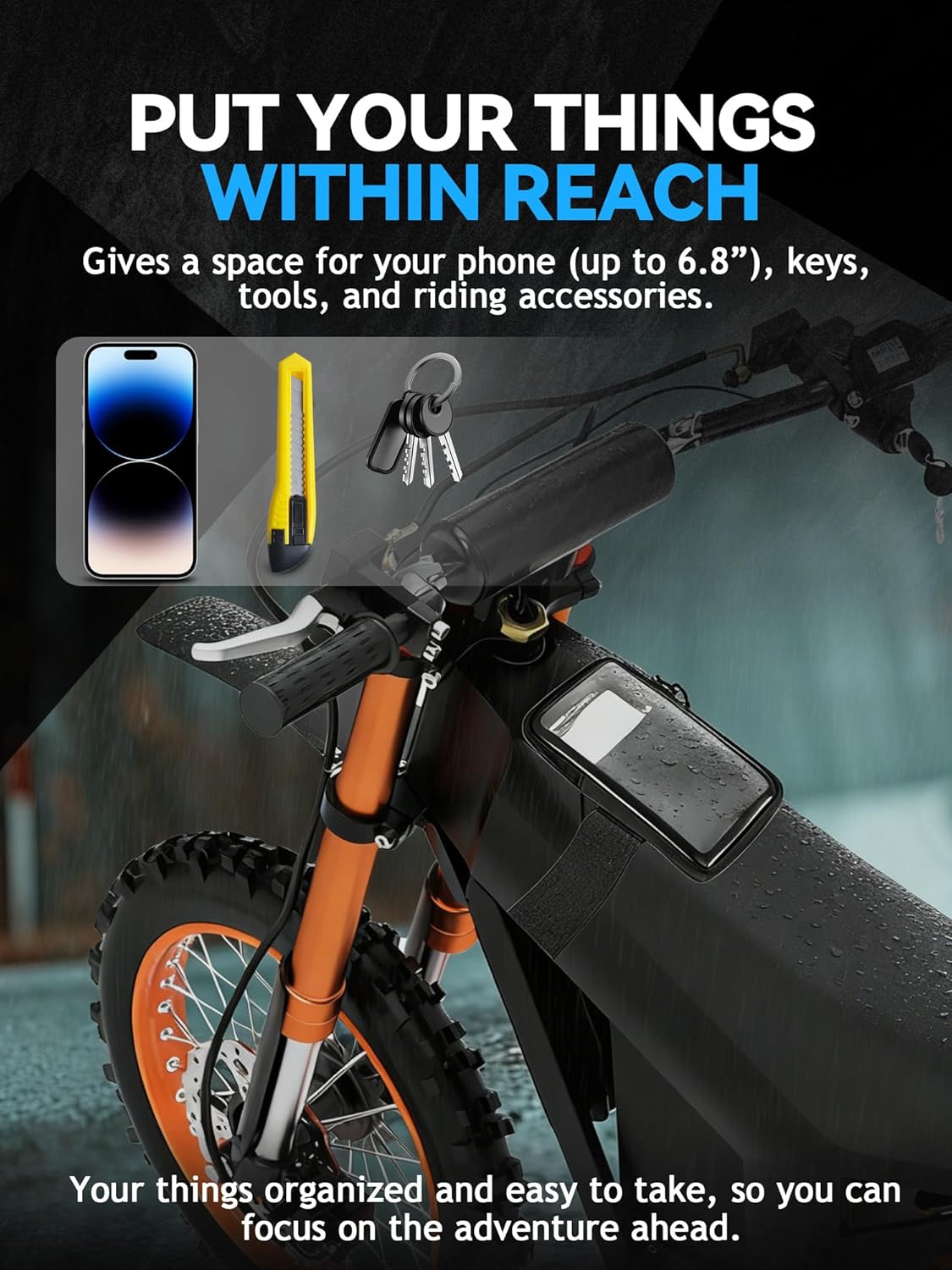 JFG RACING Frame Battery Bag for Electric Dirt Bike,Motorcycle Cover Storage Pouch for E Dirtbike Yozma IN10/Tutti Soleil 01/Surron Light Bee/E Ride Pro S SS SR/Talaria MX3 MX4 MX5 Ebike Accessories