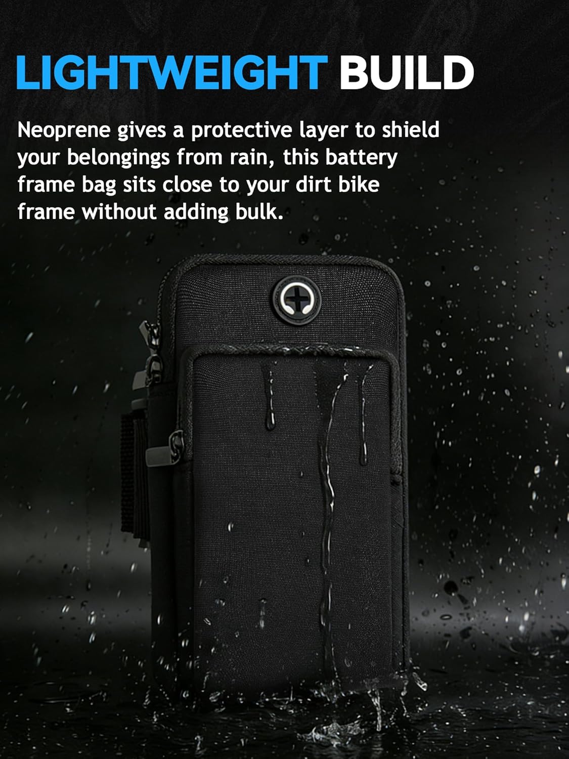 JFG RACING Frame Battery Bag for Electric Dirt Bike,Motorcycle Cover Storage Pouch for E Dirtbike Yozma IN10/Tutti Soleil 01/Surron Light Bee/E Ride Pro S SS SR/Talaria MX3 MX4 MX5 Ebike Accessories