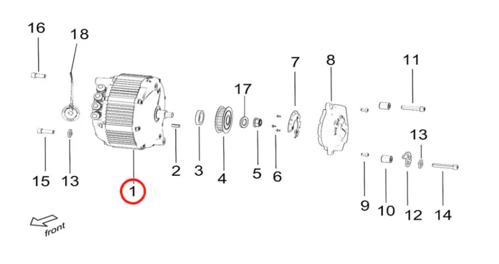 Motor Assembly for Surron Light Bee X (2025 and Earlier)