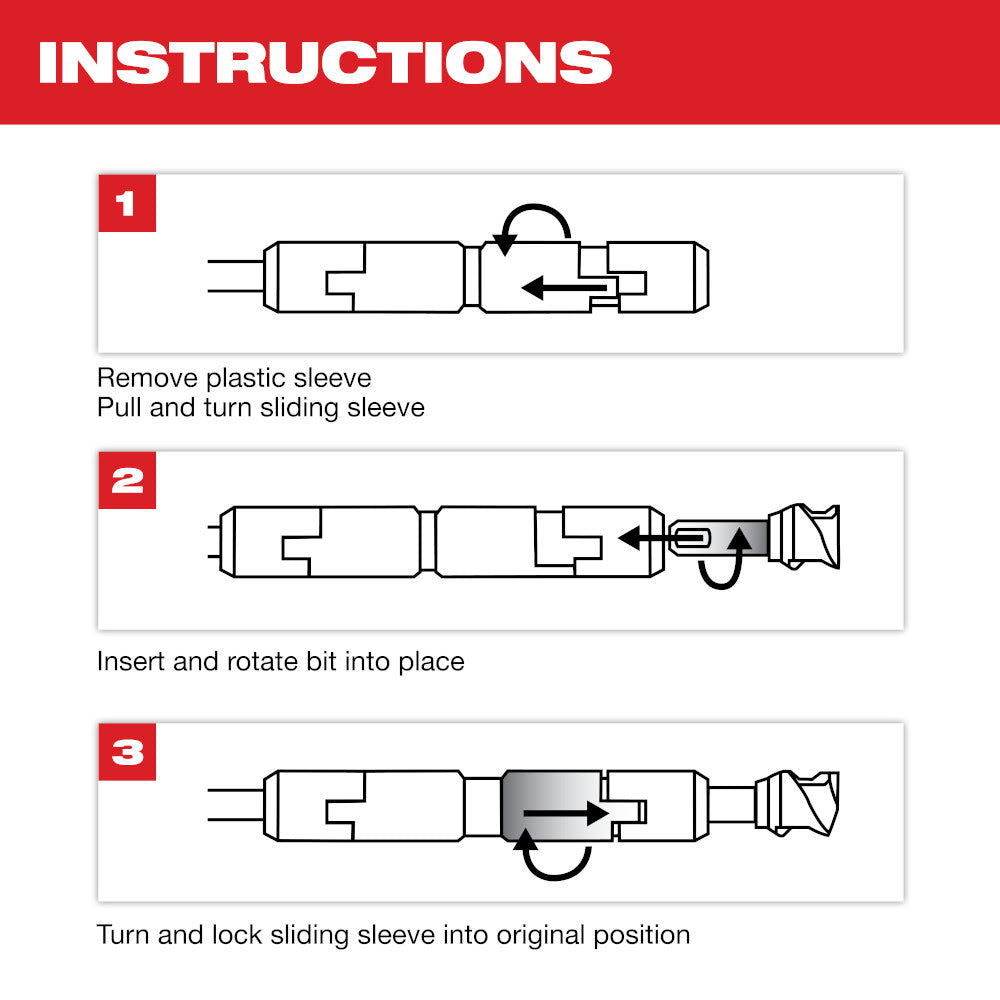 Milwaukee 48-20-6951 15" MAX-LOK SDS MAX Extension