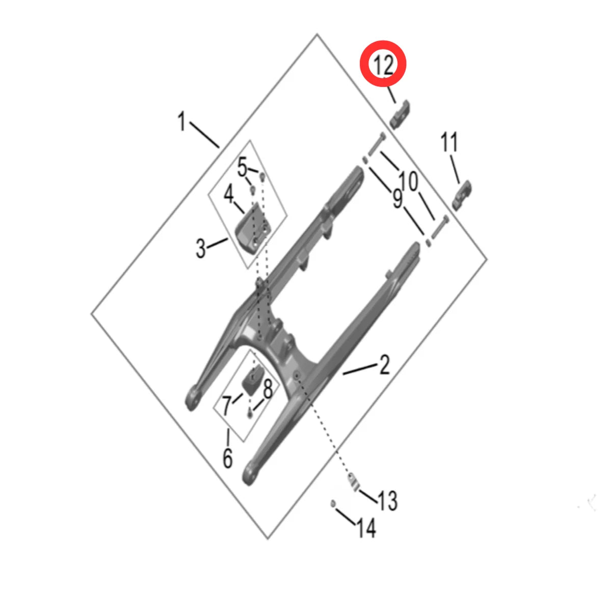 Hyper Bee Chain Tensioner Block (Right)
