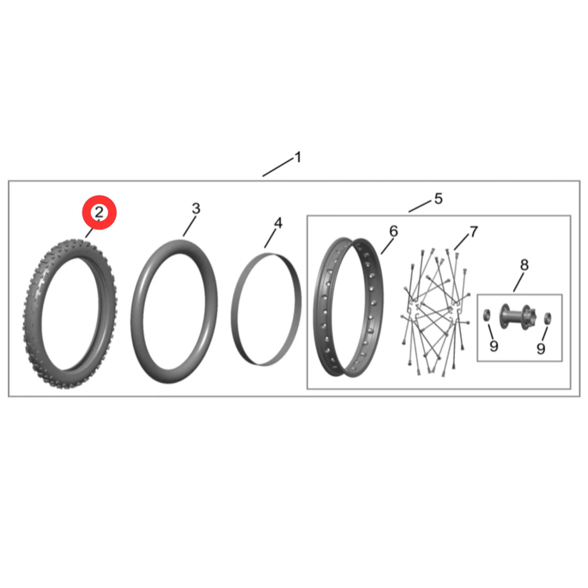 Hyper Bee Front Tire 60/100-12 (12")