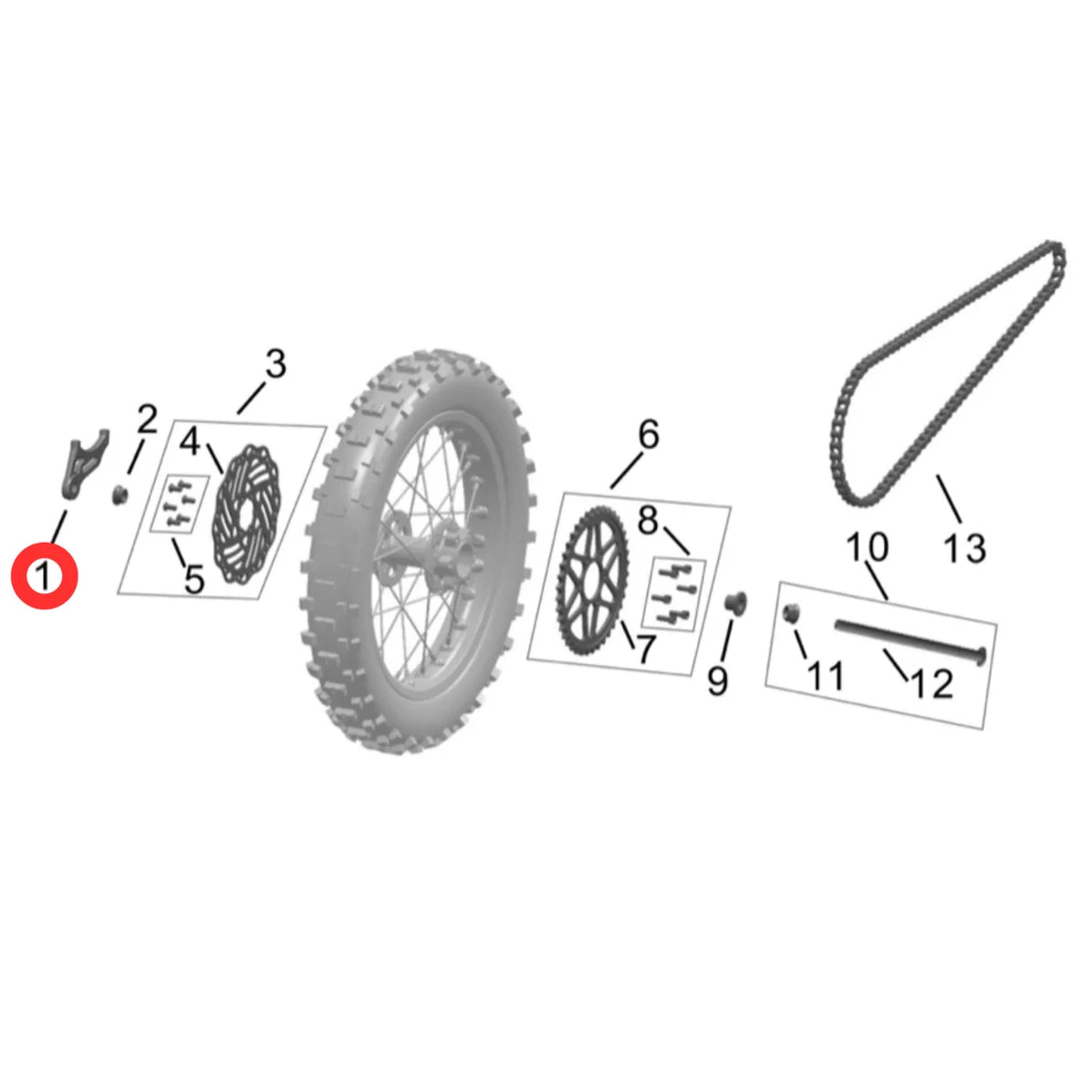 Hyper Bee Rear Brake Caliper Bracket