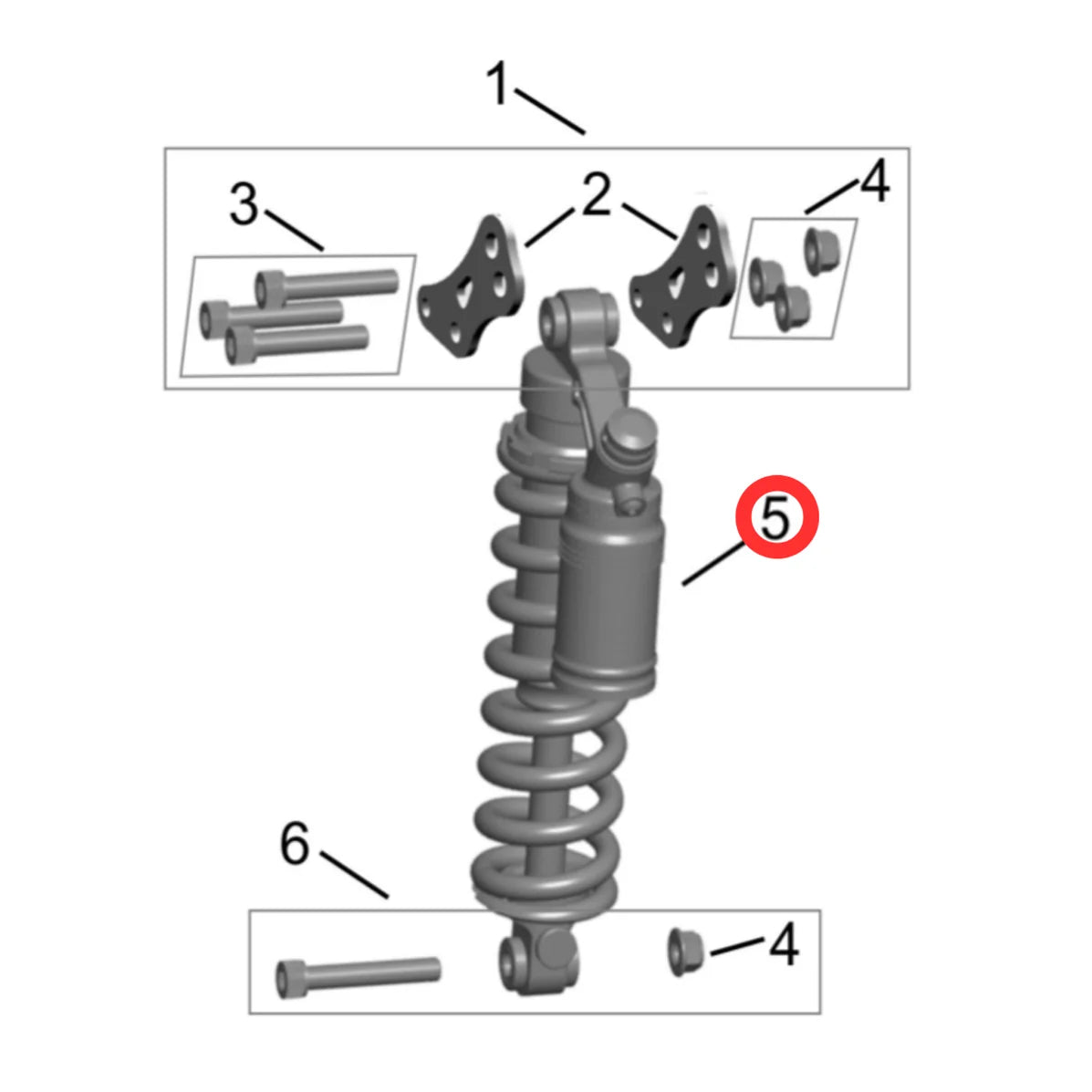 Hyper Bee Rear KKE Shock Absorber