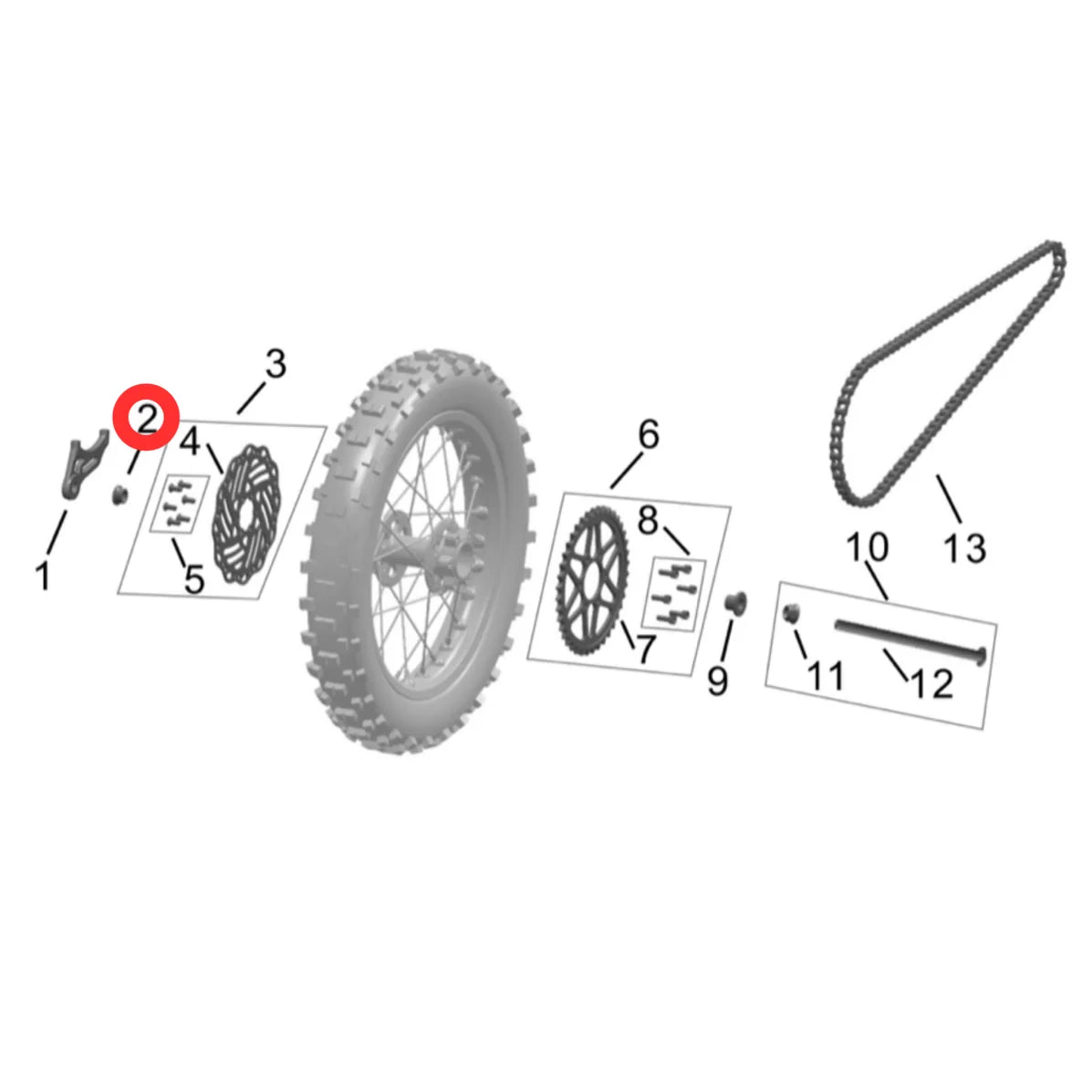Hyper Bee Rear Wheel Bushing (Left)