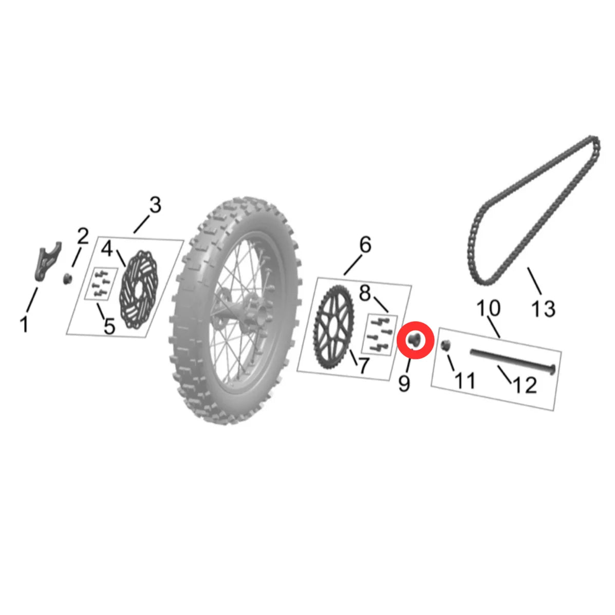 Hyper Bee Rear Wheel Bushing (Right)