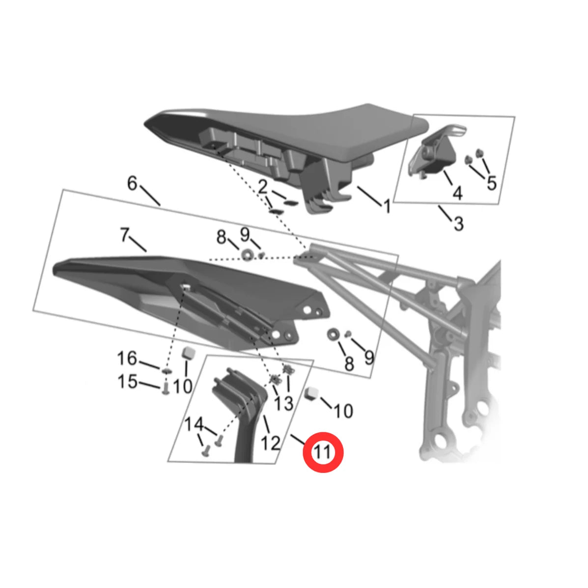 Hyper Bee Rear Wheel Mudguard