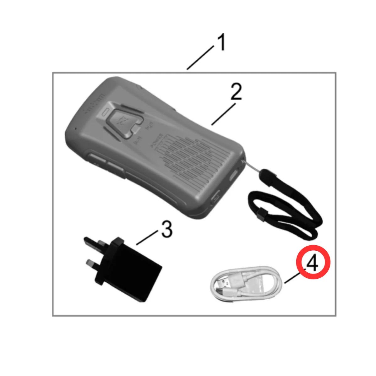 Hyper Bee Remote Charging Cable