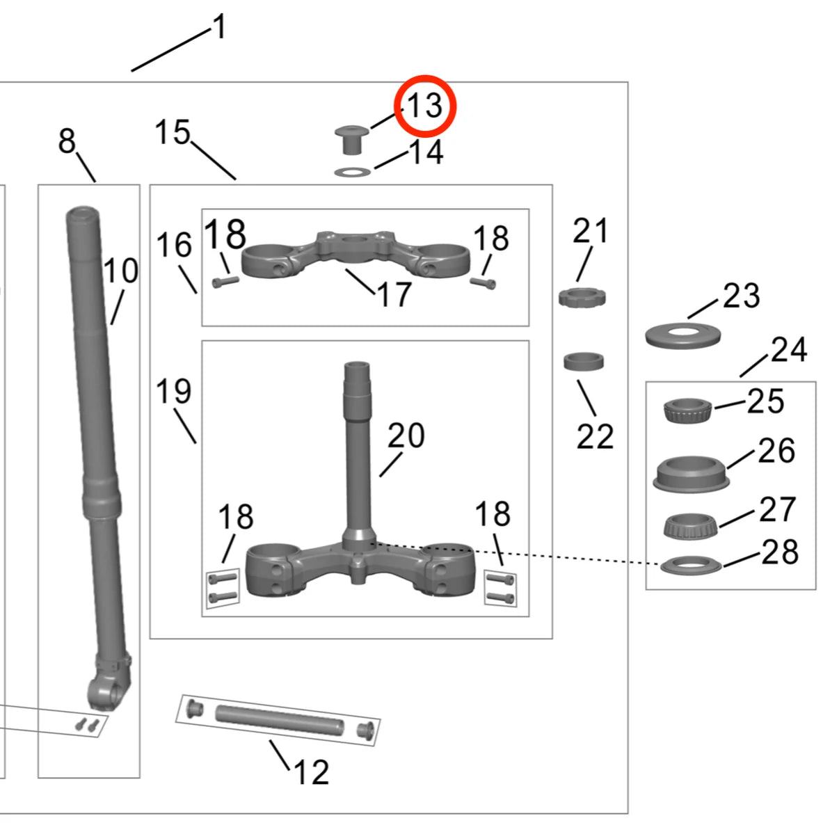 Hyper Bee Steering Lock Bolt