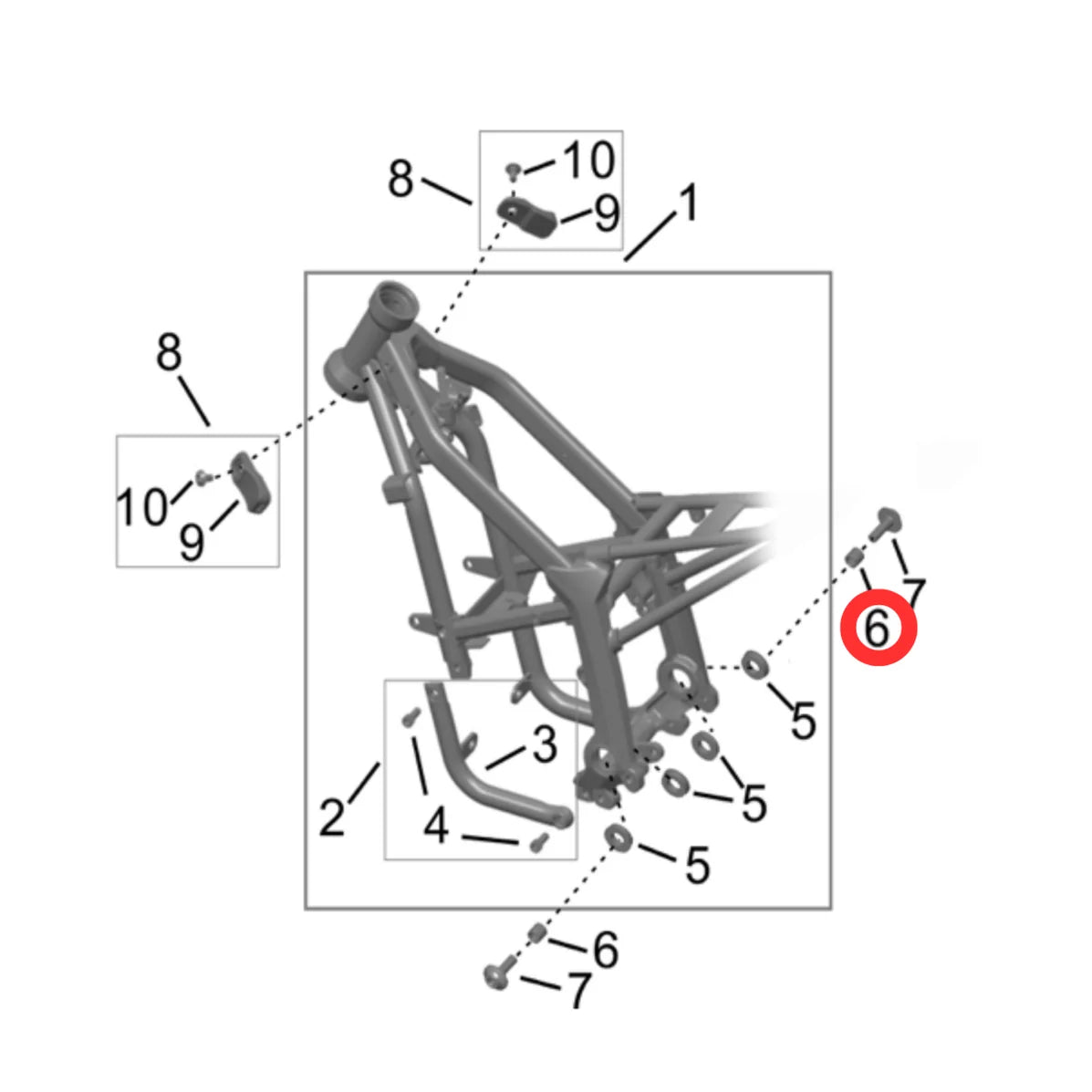 Hyper Bee Swingarm Bushing