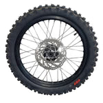 Light Bee 18" Rear Wheel Assembly with Brake Disc, Sprocket, & Tire