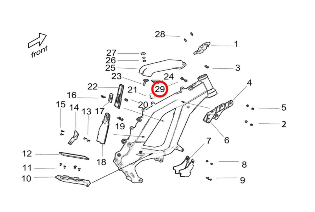 Light Bee Battery Cap Pivot Pin - Surron Canada