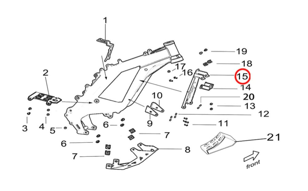 Light Bee Battery Protection Plate (Front) - Surron Canada