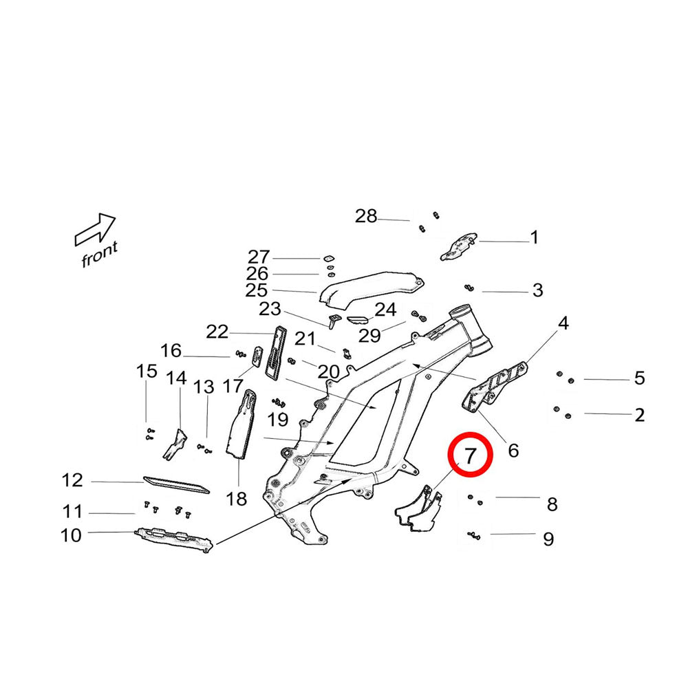 Light Bee Controller Shroud, Lower - Surron Canada