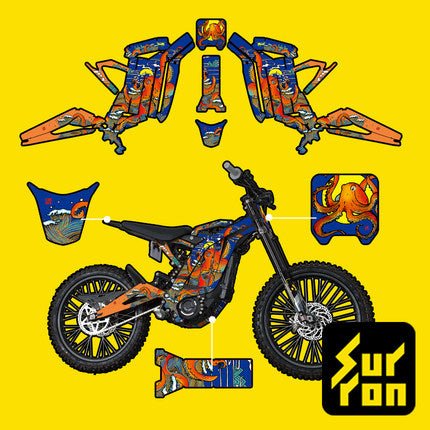 Light Bee Decals/Sticker Kit - Kanazawa Monster - Surron Canada