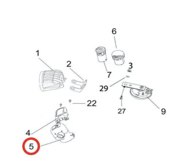 Light Bee Left Combination Switch Assembly - Surron Canada