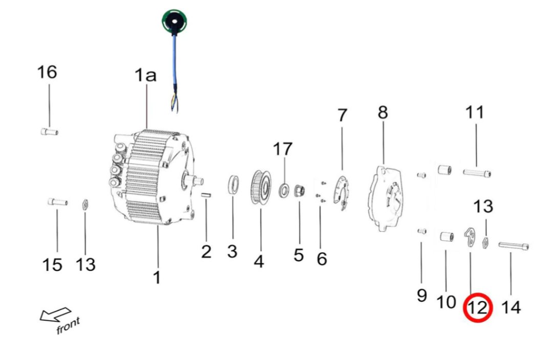 Light Bee Primary Belt Tensioner - Surron Canada