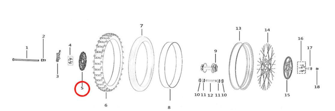 Light Bee Rear Brake Disc  - Surron Canada