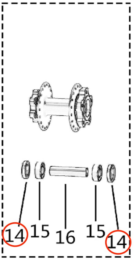 Light Bee Rear Wheel Hub Oil Seal - Surron Canada