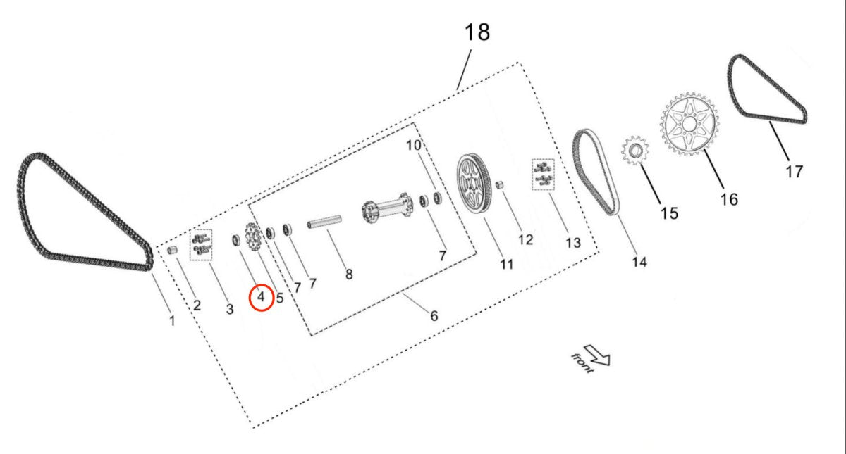 Light Bee Right Jackshaft Seal - Surron Canada