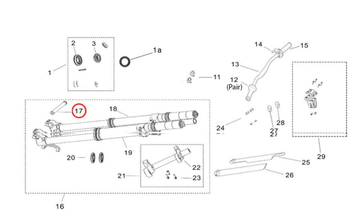 Light Bee RST Front Wheel Axle - Surron Canada