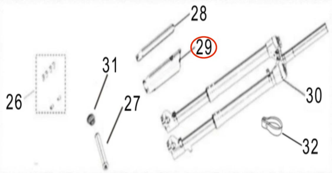 Light Bee S KKE Fork Mud Guard (Left)