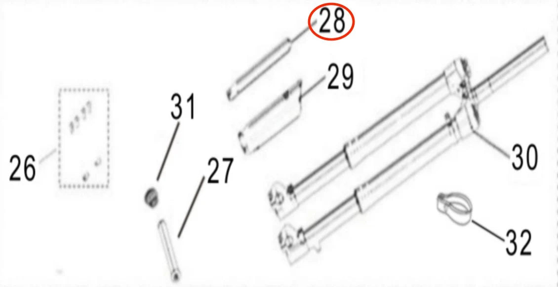 Light Bee S KKE Fork Mud Guard (Right)