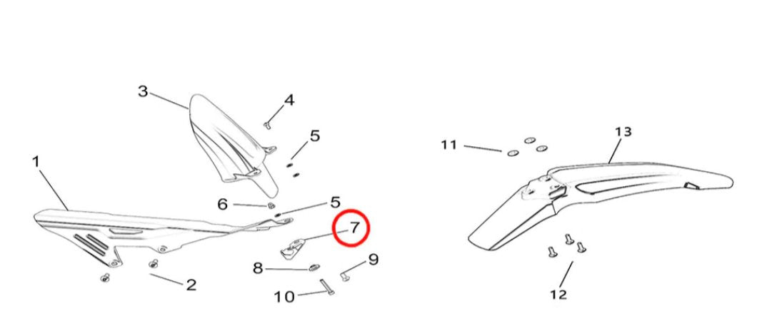 Light Bee Swingarm Bumper Block - Surron Canada