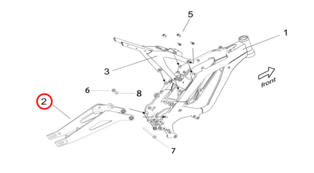 Light Bee Swingarm (Unpainted) - Surron Canada