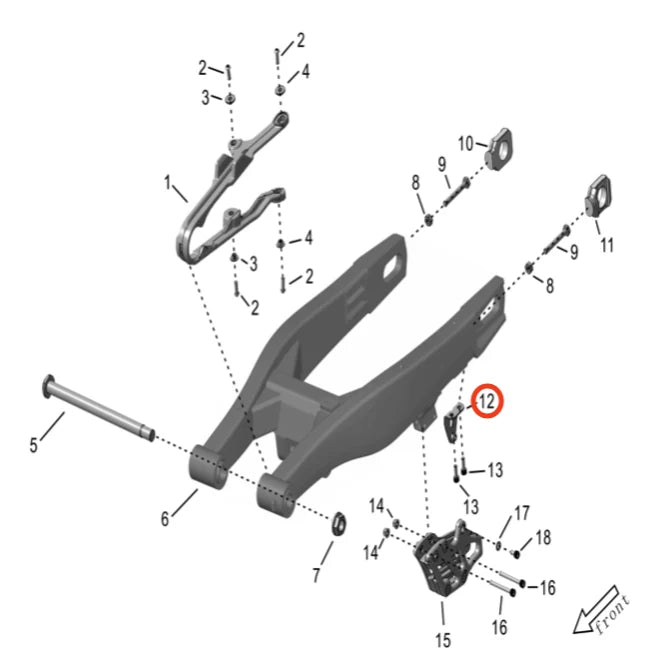 Storm Bee Chain Guide Bracket