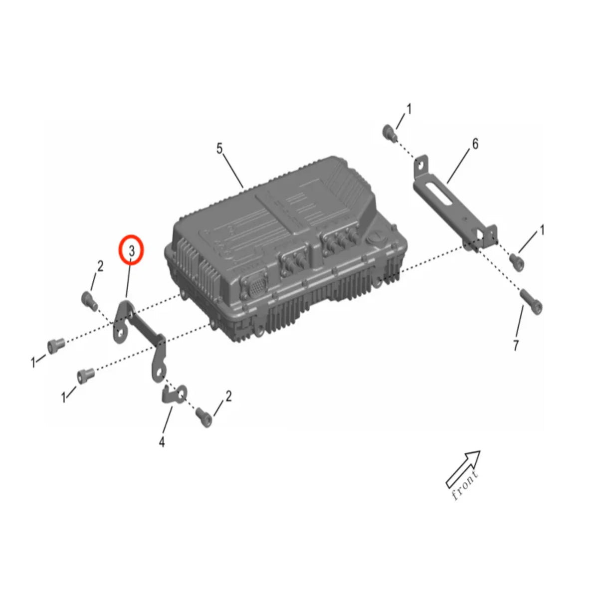 Storm Bee Controller Installation Bracket (REAR)