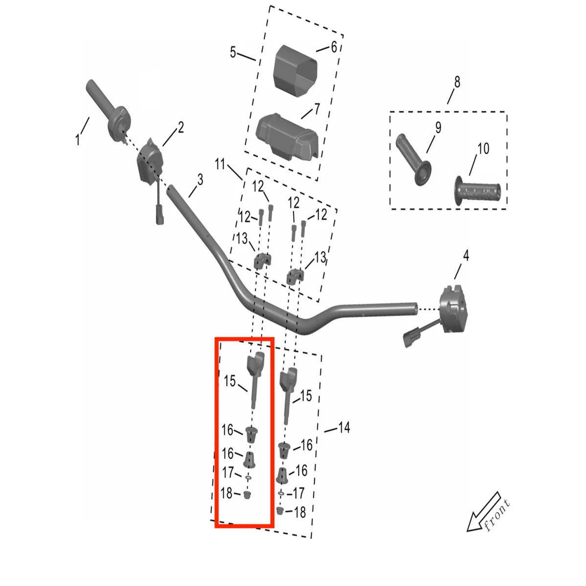 Storm Bee Handlebar Mount Assembly