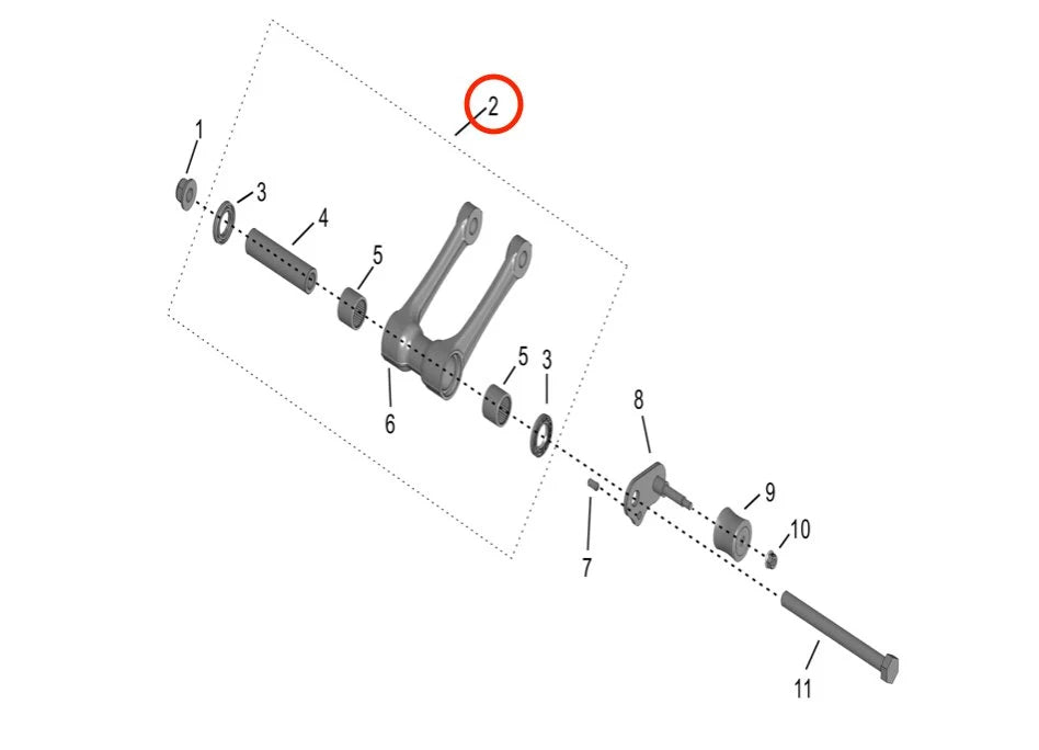 Storm Bee Rear Shock Linkage Arm