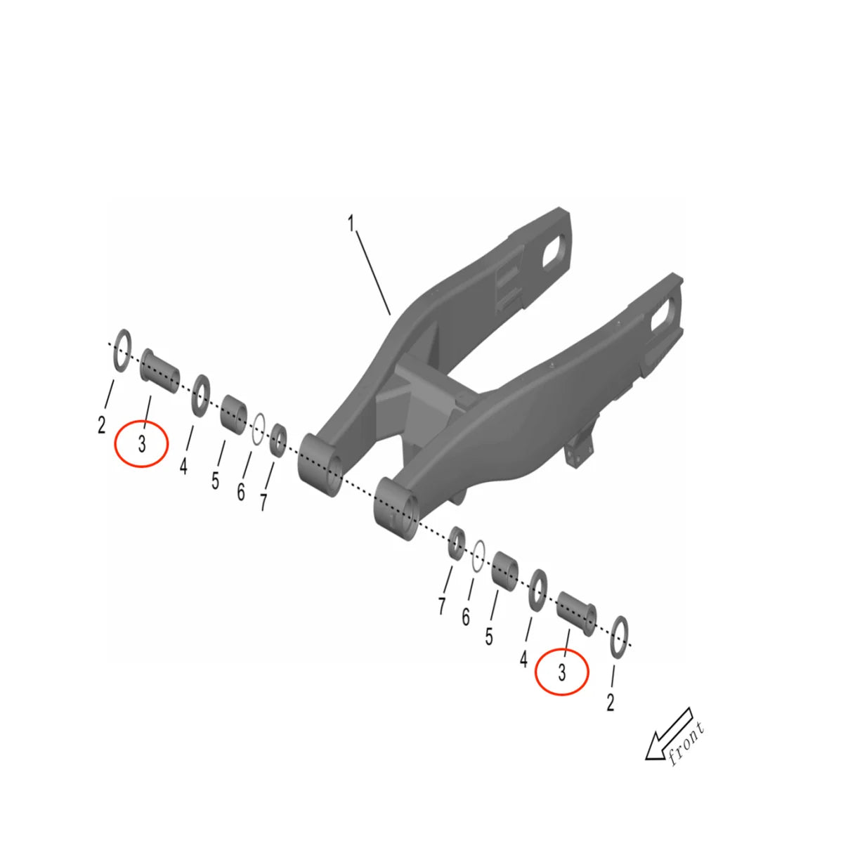 Storm Bee Swingarm Pivot Bushing