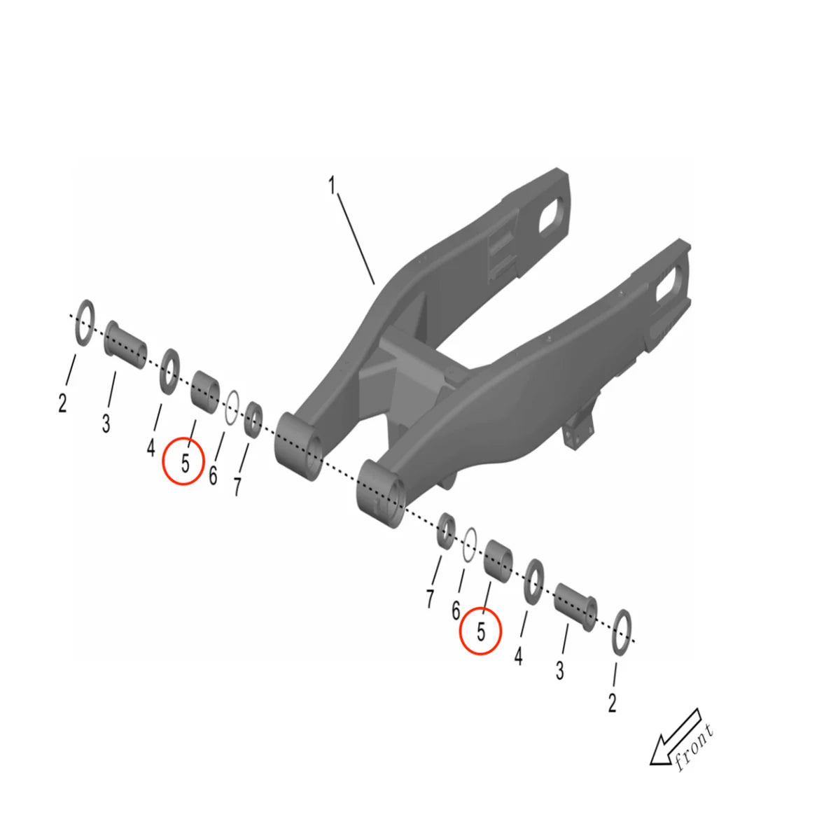 Storm Bee Swingarm Pivot Needle Bearing