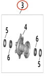 Ultra Bee Front Wheel Hub Assembly