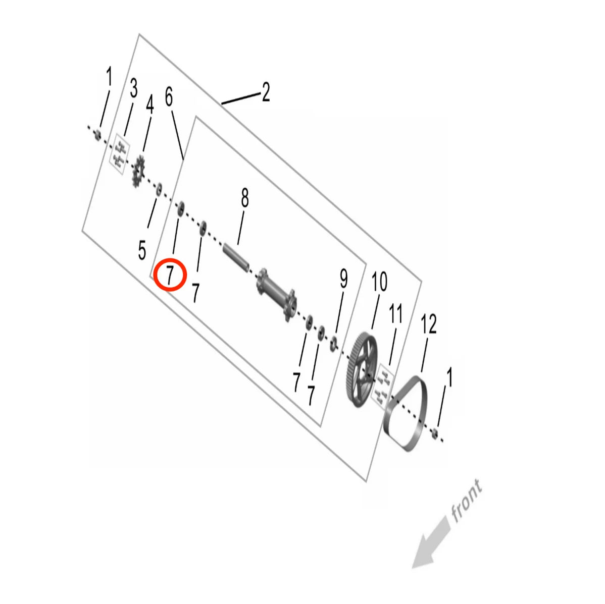 Ultra Bee Jackshaft Bearing