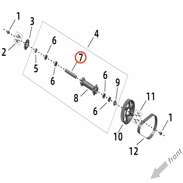 Ultra Bee Jackshaft Inner Bushing